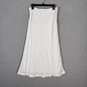 Vintage Y2K Carole Little Linen Fairy Maxi Skirt 4 Beach Cottage Preppy Coquette